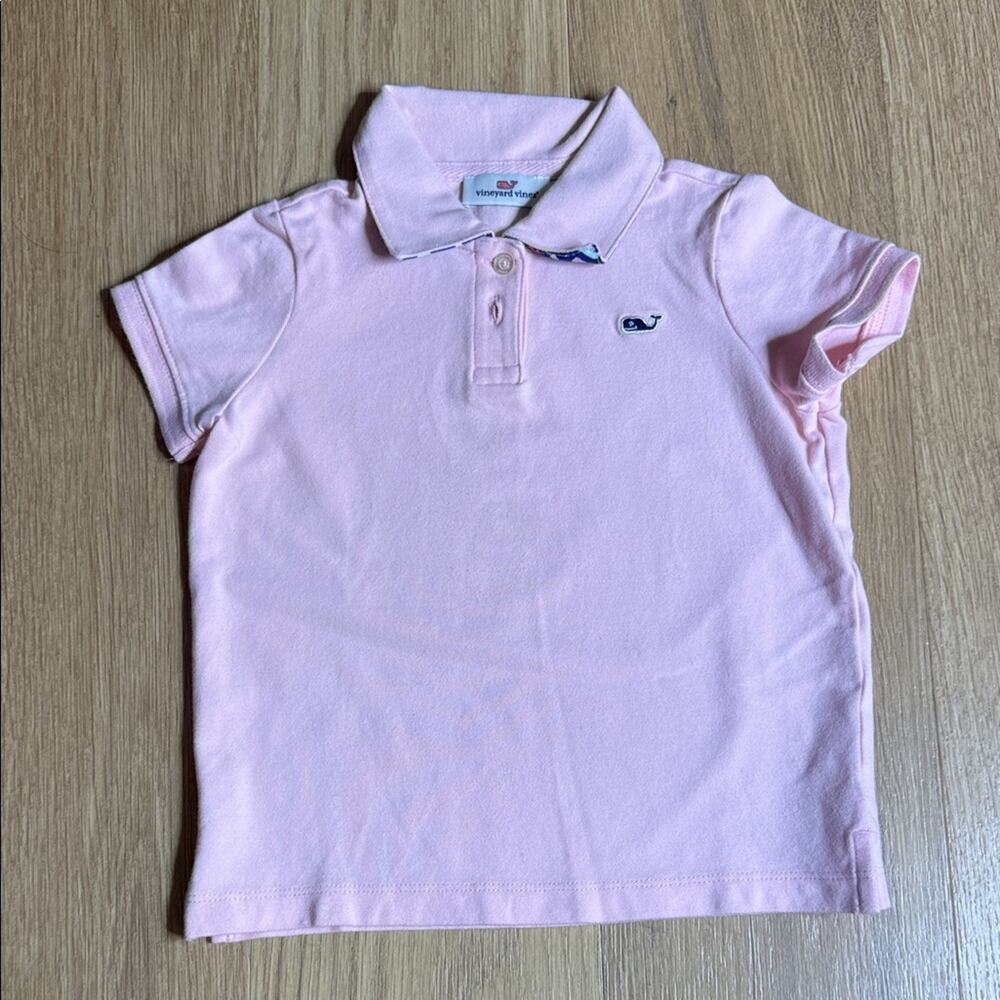 Vineyard Vines Light Pink Kids Short Sleeve Polo Size 4T
